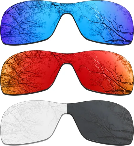 Vista 16 de ToughAsNails 3 pares de lentes polarizadas de repuesto para Oakley Antix Pack