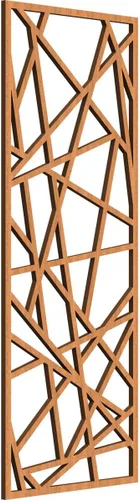 Vista 142 de Conway Paneles de pared decorativos de madera con calado, 9 3/8 pulgadas de ancho x 24 3/8 pulgadas de alto x 1/4 de alto, aliso