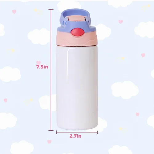Vista 2 de Paquete de 6 vasos en blanco de 12 onzas para sublimación