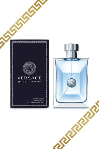 Vista 2 de Versace Pour Homme Eau de Toilette en aerosol para hombre, 6.7 onzas, 200 ml