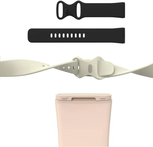 Vista 2 de Seleek Bandas de Repuesto Compatibles con Fitbit Versa 3 / Versa 4 / Sense/Sense 2, Pulseras Accesorios Clásicos de Silicona Ajustables Correas