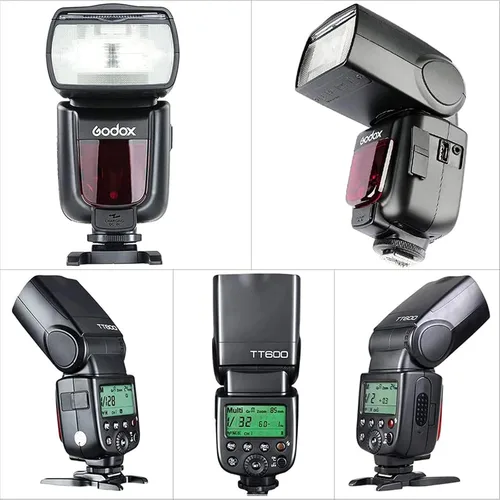 Vista 8 de Godox Flash TT600 - Flash Speedlite con Sistema de Disparador Integrado Compatible para Canon, Nikon, Pentax, Olympus, Fujifilm, Panasonic