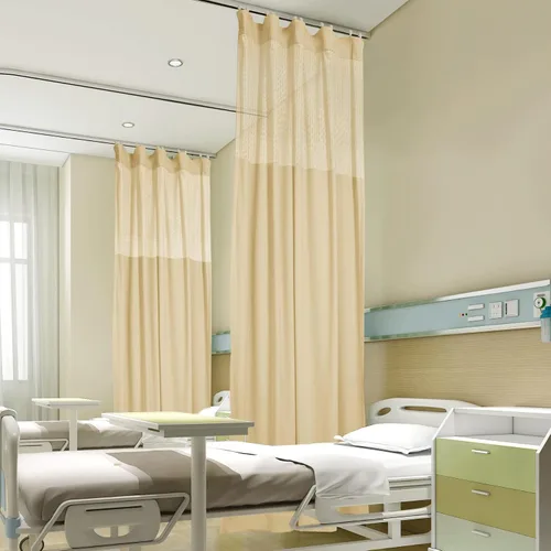 Vista 27 de Fcosie Cortinas divisoras de habitación de hospital con ganchos planos para cubículo, pantalla de privacidad para hospital, clínica médica