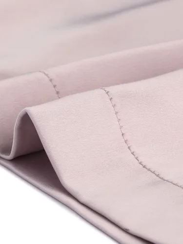 Vista 6 de Allegra K Pantalones de satén con nudo y cintura ancha para mujer