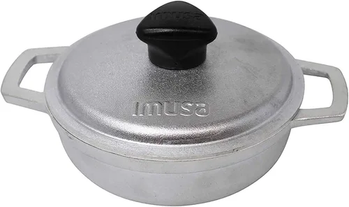 Vista 11 de IMUSA Caldero - Olla con tapa de cristal de 2 cuartos de galón, 7.9 in, aluminio fundido, perfecta para servir grupos pequeños, asas remachadas