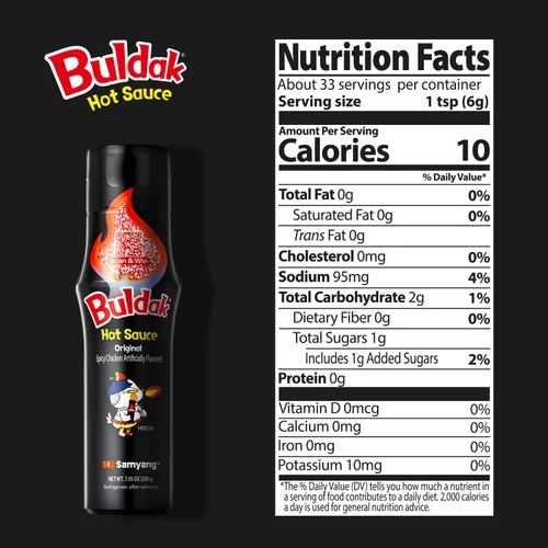 Vista 2 de Samyang Buldak - Salsa picante original, sabor a pollo coreano picante [5.57 fl oz (200g) x 2 envases]