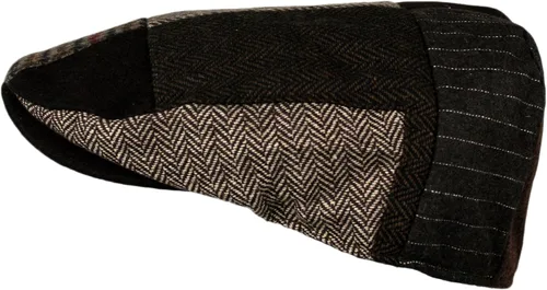 Vista 3 de Wonderful Fashion Sombrero de conducción de taxista de tweed de lana de espiga para hombre