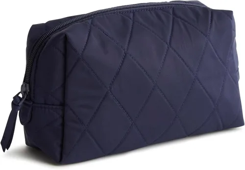 Vista 7 de Vera Bradley Organizador de Maquillaje para Mujer, de Twill de Alto Rendimiento, Mediano, Negro, Tamaño único