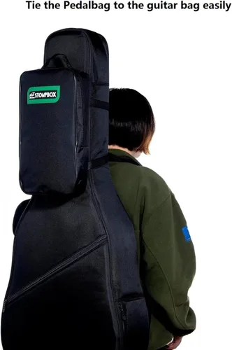Vista 4 de Eno Music 14" Bolsa Mini para Pedal de Efectos de Guitarra Compacta Pequeña