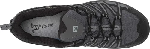 Vista 5 de Salomon Zapatos de senderismo X Crest para hombre negro marrón DM US