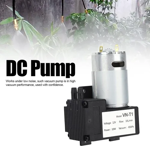 Vista 3 de Bomba de vacío miniatura de 10L/min DC -81kpa Bomba de presión negativa (DC12V)