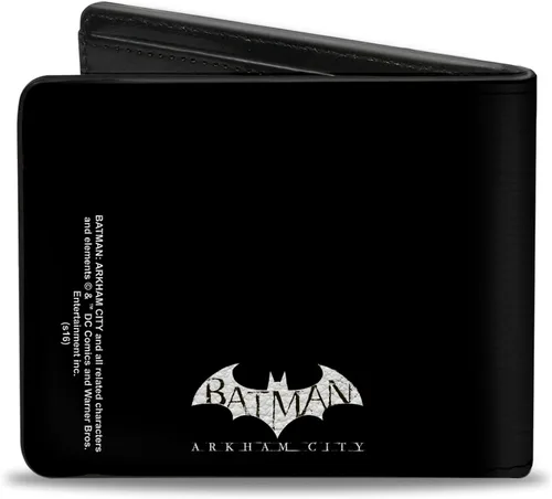 Vista 10 de Buckle-Down Billetera bi plegable de Pu Bifold-Batman para hombre