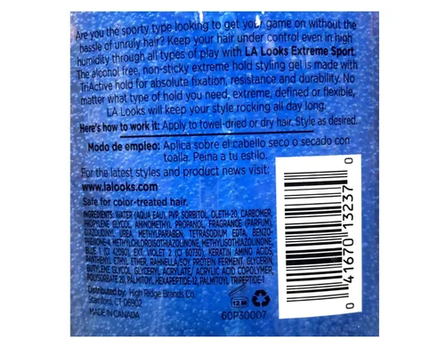 Vista 9 de L.A. Looks Sport Activity Proof Power Gel, Mega X-Treme Hold 20 oz (Paquete de 12)