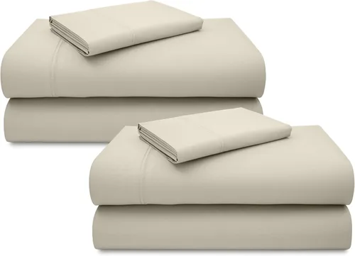 Vista 63 de California Design Den Juego de sábanas de lujo tamaño King - 100% algodón, 600 número de hilos, sábanas King de bolsillo profundo, ropa de cama