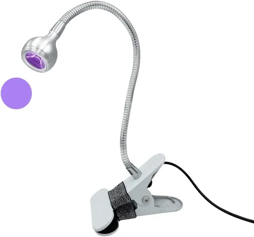 Vista 8 de Gel X - Lámpara LED UV para uñas, brazo flexible de 360° con base de clip, lámpara UV de cuello de cisne USB de 5 V para puntas de gel, esmalte