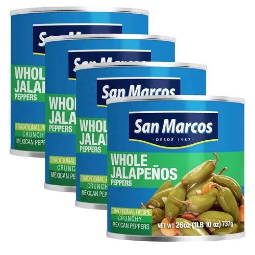 Vista 11 de San Marcos Chiles Jalapeños Enteros, 26 Onzas