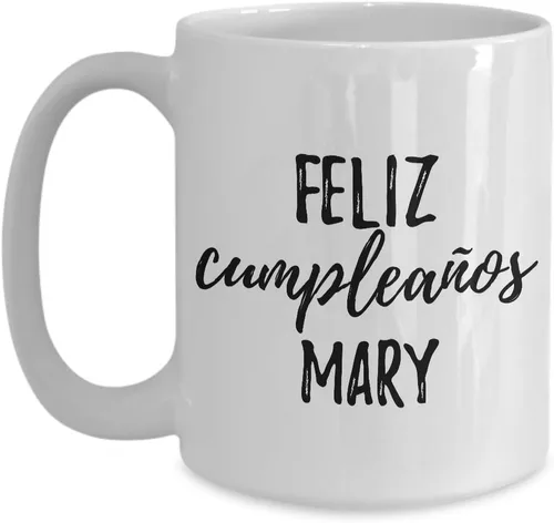 Vista 9 de Feliz Cumpleanos - Taza de café con nombre personalizado para cumpleaños, 11 onzas