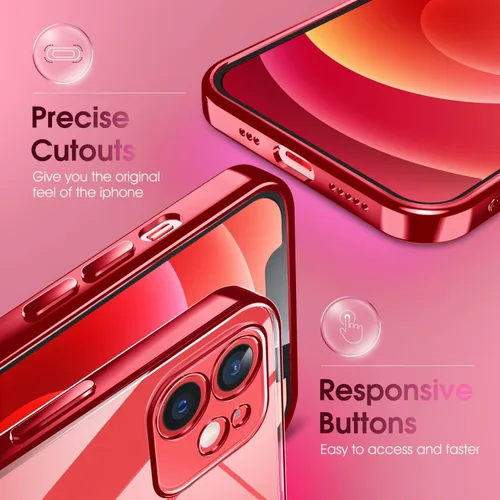 Vista 12 de Supdeal Funda cristalina transparente para iPhone 11, [No se amarillea] [Protección de la cámara] [Probado contra caídas de grado militar] Funda