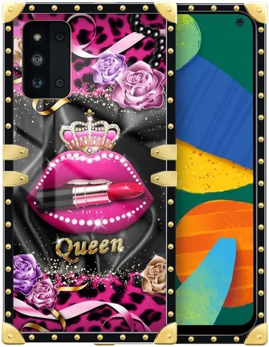 Vista 191 de Funda compatible con Samsung Galaxy A03S 4G, TPU suave de lujo y parte trasera de policarbonato duro para niñas y mujeres, funda protectora a prueba