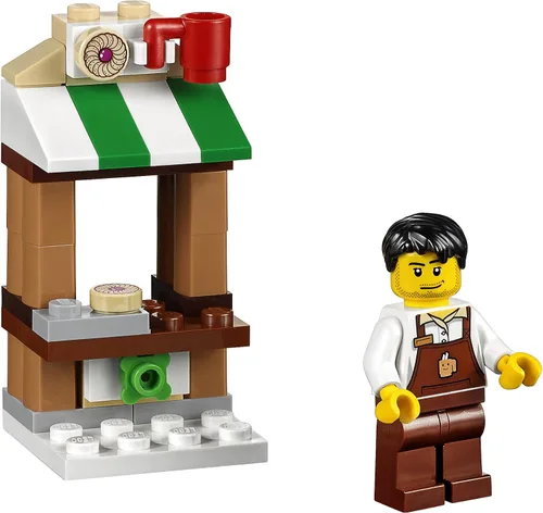 Vista 3 de LEGO 40262 Mini tren de Navidad, juego de temporada de día festivo 169 piezas