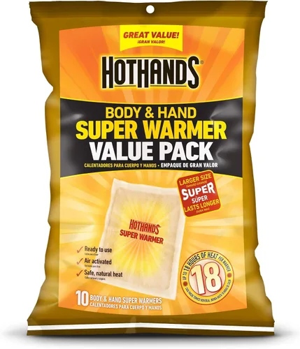 Vista 5 de HotHands - Calentadores de manos – Calentadores activados por aire naturales sin olor de larga duración – 40 pares de súper calentadores para cuerpo