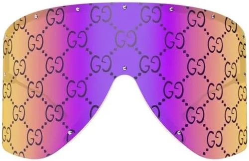 Vista 2 de Gucci GG1244S 002 Gafas de sol de mujer con espejo de plataoro rosa, OroPlata