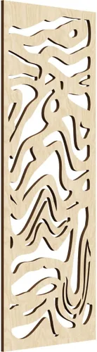 Vista 67 de 9 3/8"W x 24 3/8"H x 1/4"T Northfield Decorativos Paneles de Pared de Madera Calado, Abedul