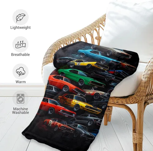 Vista 5 de Jekeno Manta de regalo de automóvil para hombre, hijo, hermano, cumpleaños, San Valentín, Navidad, suave y acogedora felpa para niños, adolescentes