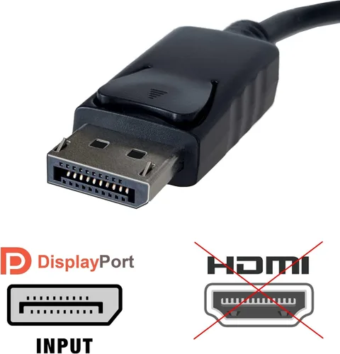 Vista 2 de uptab Adaptador DisplayPort a Dual DisplayPort 8K Multi Monitor Splitter, Convertidor Multi-Stream Transport (MST) Hub, DP a 2X DP