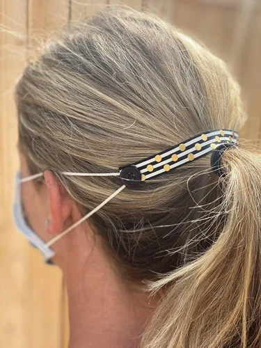 Vista 2 de Elastic Ear Saver with Buttons- Headband with Buttons- Mask Extender- Ear Protectors from Face Masks