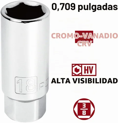 Vista 8 de Powerbuilt Juego de bujías de bujía de 5 piezas, 3/8 pulgadas, SAE