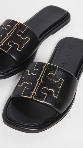Vista 6 de Tory Burch Sandalias deportivas Double T para mujer, Miele