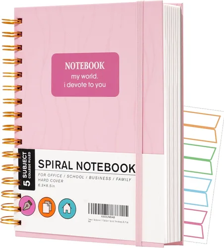 Vista 14 de Yoment Cuaderno de espiral de tapa dura de 8.5 x 11 pulgadas, 240 páginas, cuadernos grandes A4 para el trabajo, 100 GSM, cuaderno de papel