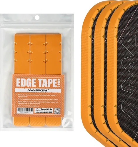 Vista 97 de PICKLETECH Cinta de protección de pala de pickleball – Protector de borde de cabeza de paleta – Cinta de protección de borde de raqueta ajuste