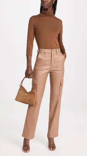 Vista 5 de Pantalones cargo de piel sintética Cassie para mujer