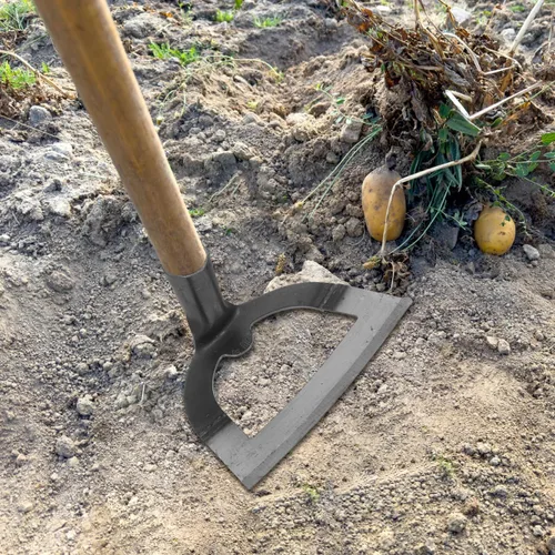 Vista 3 de DOITOOL Azada hueca de jardín, azada de jardín de acero al manganeso, rastrillo de mano resistente para cultivo de patio trasero, aflojamiento