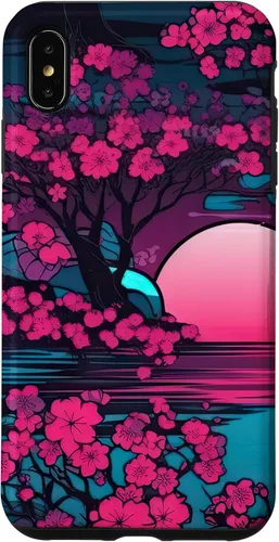 Vista 11 de Synthwave Cherry Blossoms Case for iPhone 17