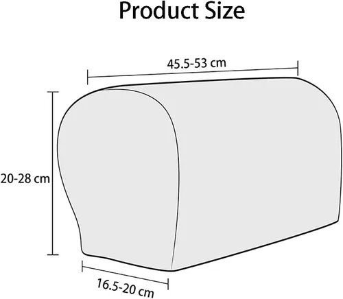 Vista 6 de Funda para reposabrazos, protector de muebles, fundas elásticas para brazos de sofá, funda lavable para sillón, funda de brazo para sofá, silla