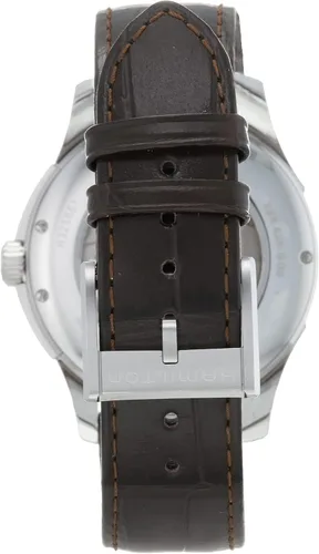 Vista 3 de Hamilton Watch Jazzmaster Open Heart Auto - Caja de 1.575 in, esfera plateada, correa de cuero (modelo H325655555), plateado, Classic