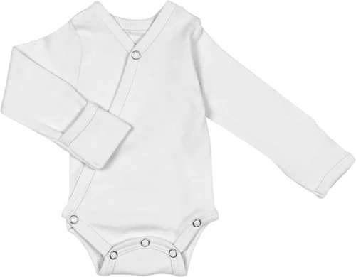 Vista 17 de L'ovedbaby Kimono unisex de algodón orgánico para bebé, de manga larga, con Negro