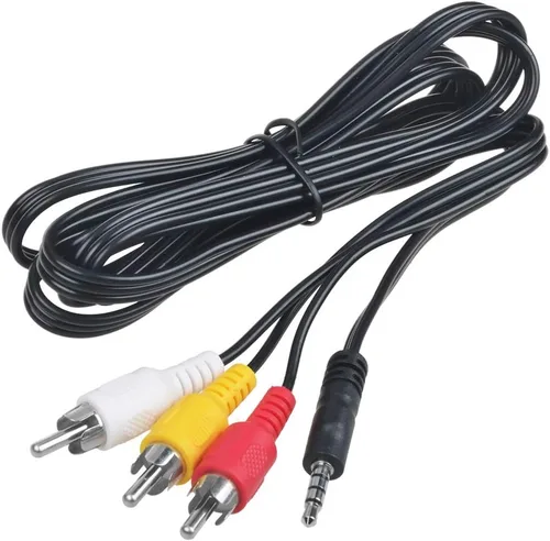 Vista 4 de A/V 3 RCA cable de audio/video AV compatible con JVC Everio GZ-MG50 GZ-MG57 GZ-MG67 GZ-MG70 GZ-MG77 GZ-MG130 GZ-MG130U GZ-MG132 GZ-MG150 GZ-MG155