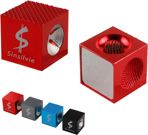 Vista 9 de Moldeador de punta de taco de billar 5 en 1, herramienta de reparación de punta de taco de billar 5 en 1, accesorios de taco, azul, negro y rojo