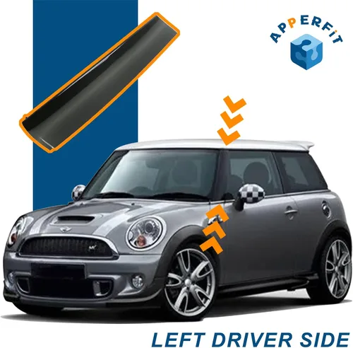 Vista 2 de APPERFiT Moldura de Poste de Parabrisas Cubierta de Pilar A Compatible con Mini Cooper R55 R56 R57 2007-2015 Moldura Lateral Reemplaza 51137272583