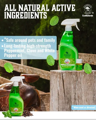 Vista 5 de Spray de aceite de menta totalmente natural, espray de aceite de menta para ratones y ratas, 16 onzas, listo para usar