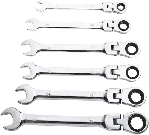 Vista 3 de Raguso Llave combinada de trinquete, herramienta de reparación de mano, llave de vaso IS llave de trinquete Juego de llaves de trinquete