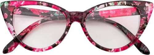 Vista 11 de OWL Gafas de sol Cateye para mujer, diseño retro clásico vintage con alas altas
