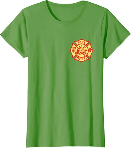Vista 54 de Camiseta con logotipo de bomberos con símbolo de bombero, Negro