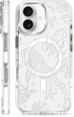 Vista 36 de Funda para iPhone 13/14 [compatible con Magsafe], funda magnética transparente de silicona a prueba de golpes con patrón de versículos de la Biblia