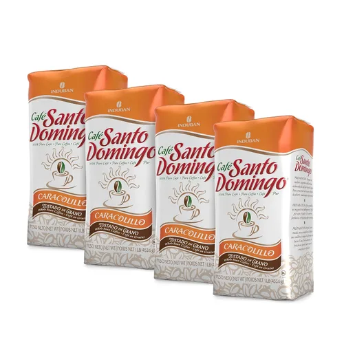 Vista 8 de Café Santo Domingo Caracolillo, bolsa de 16 onzas, café de grano entero Peaberry - Producto de la República Dominicana (paquete de 1)
