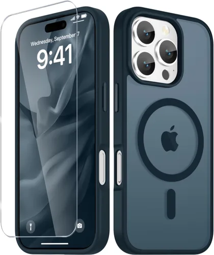 Vista 1208 de Funda para Google Pixel 10 Pro XL, cubierta magnética mate, color negro Fit for MagSafe, Screen Protector included, Shockproof Military Grade